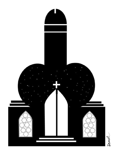 Cartoon: NEW SWISS MINARET! (medium) by ismail dogan tagged minaret,swiss,new
