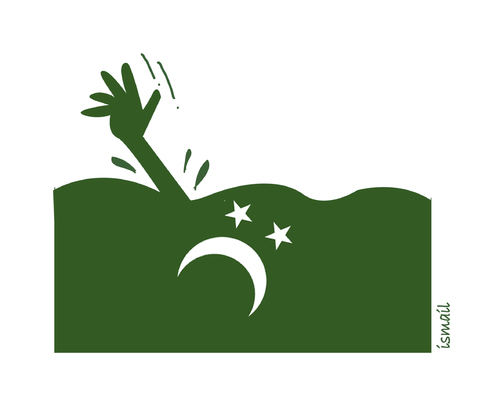 Cartoon: PAKISTAN !.. (medium) by ismail dogan tagged pakistan