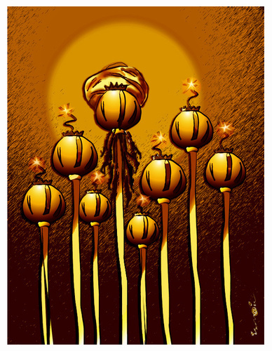 Cartoon: POPPY !.. (medium) by ismail dogan tagged pavots