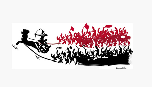 Cartoon: REVOLUTION !.. (medium) by ismail dogan tagged egypt