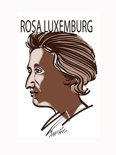 Cartoon: Rosa Luxemburg (medium) by ismail dogan tagged rosa,luxemburg