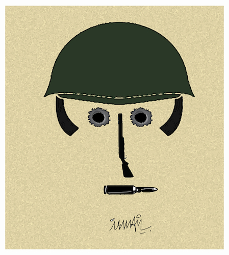 Cartoon: soldier (medium) by ismail dogan tagged soldier