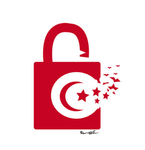 Cartoon: THE REVOLT !.. (medium) by ismail dogan tagged tunisia