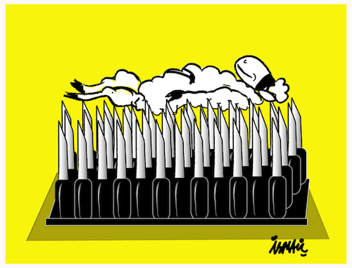 Cartoon: The Sacrifice (medium) by ismail dogan tagged sacrifice