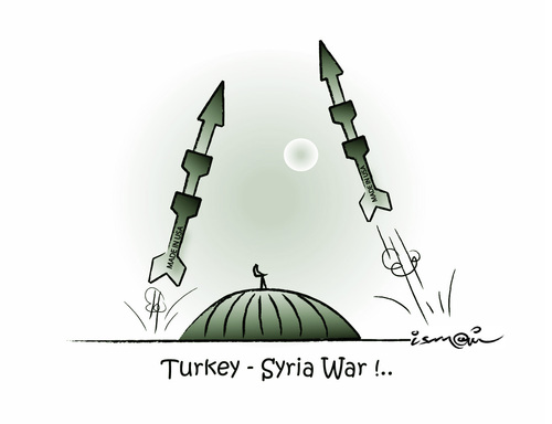 Cartoon: War !...Made in USA (medium) by ismail dogan tagged war