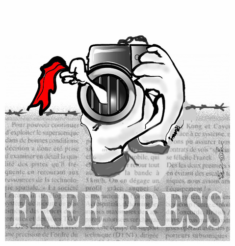Cartoon: World Press Freedom Day !.. (medium) by ismail dogan tagged press