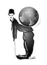 Cartoon: CHARLIE CHAPLIN (small) by ismail dogan tagged charlie,chaplin