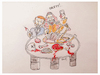 Cartoon: dinner (small) by ismail dogan tagged ben,salman