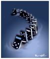 Cartoon: DOMINOS (small) by ismail dogan tagged dominos