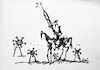 Cartoon: Donquichotte de la Covida (small) by ismail dogan tagged corona