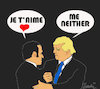 Cartoon: Macron-Trump relationship (small) by ismail dogan tagged macron