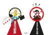 Cartoon: Migrant (small) by ismail dogan tagged migrants