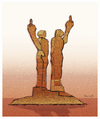Cartoon: MONUMENT OF HUMANITY !.. (small) by ismail dogan tagged turkey