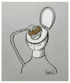 Cartoon: negative thinking (small) by ismail dogan tagged thinking