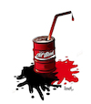 Cartoon: Oil and Blood (small) by ismail dogan tagged oil