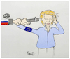 Cartoon: Russian GAS (small) by ismail dogan tagged ursula,von,der,leyen