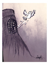 Cartoon: the cage (small) by ismail dogan tagged burqa