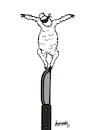 Cartoon: The last dance (small) by ismail dogan tagged feast,of,sacrifice,aid,al,adha