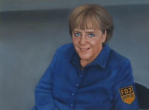 Cartoon: chef kleidet sich (medium) by de-Rossi tagged merkel,angela,kanzler