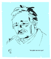 Cartoon: musfik kenter (small) by emre yilmaz tagged musfik,kenter,sanatci,artist,tiyarto,theater