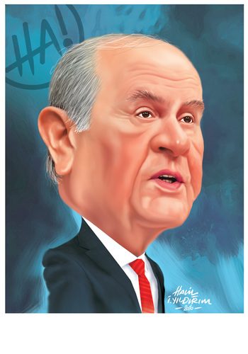 Cartoon: Devlet Bahceli (medium) by Halil I YILDIRIM tagged xxx