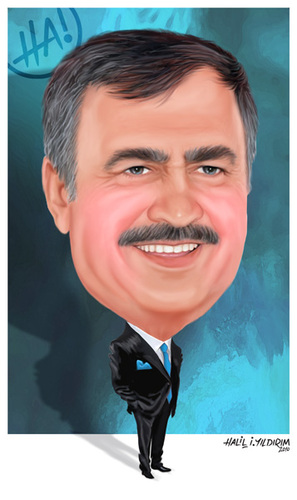 Cartoon: veysel eroglu (medium) by Halil I YILDIRIM tagged portreler