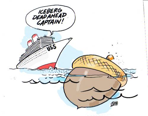 Cartoon: ACORNBERG (medium) by barbeefish tagged acorn