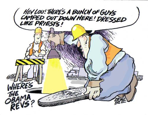 Cartoon: anyone seen a REV (medium) by barbeefish tagged obamas,priests