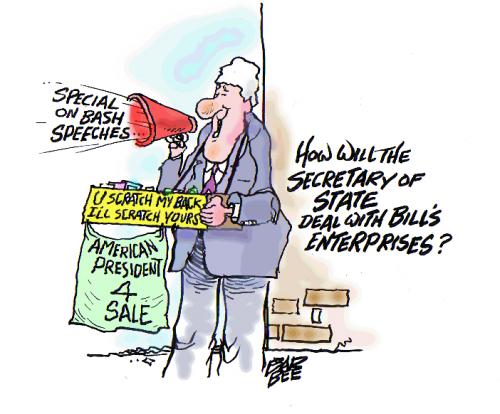 Cartoon: BILLS NU JOB (medium) by barbeefish tagged bill,clinton