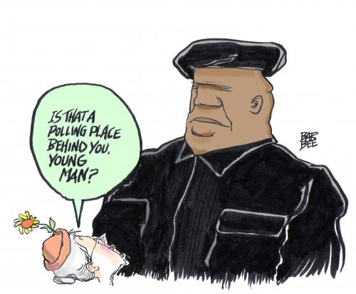 Cartoon: black panthers (medium) by barbeefish tagged vote