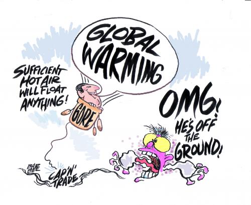 Cartoon: CAP AND TRADE (medium) by barbeefish tagged gore