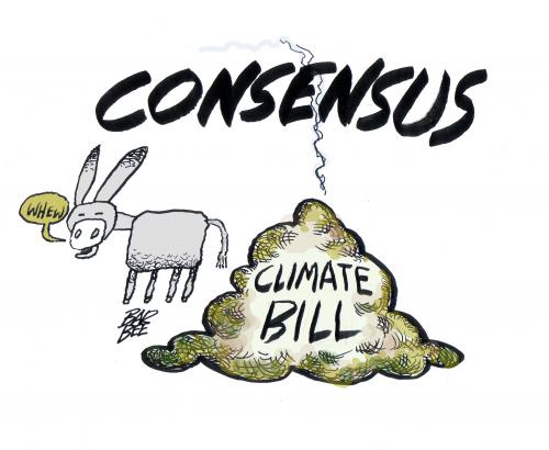 Cartoon: cap and trade CLIMATE BILL (medium) by barbeefish tagged pile