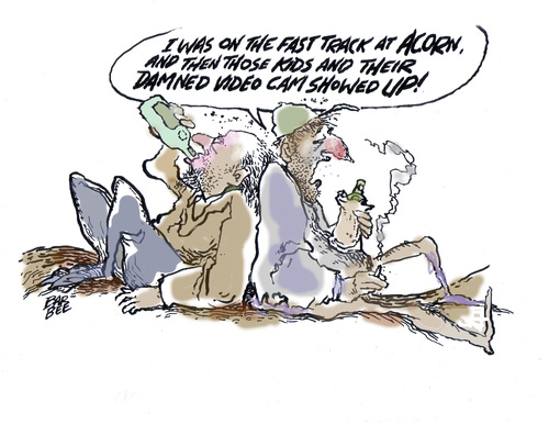 Cartoon: careers gone awry (medium) by barbeefish tagged acorn