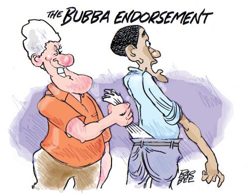 Cartoon: CLINTON COMMENTS (medium) by barbeefish tagged bill,clinton