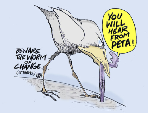 Cartoon: early bird (medium) by barbeefish tagged regulation