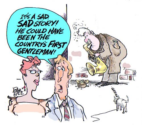 Cartoon: FIRST HUSBAND (medium) by barbeefish tagged clinton,bill