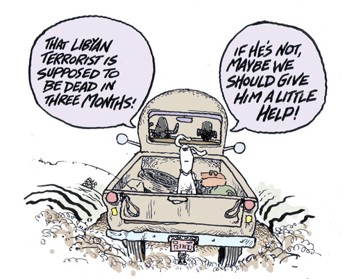 Cartoon: just wondering (medium) by barbeefish tagged libya