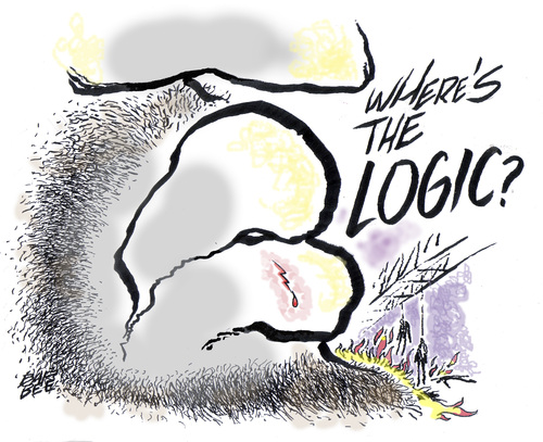 Cartoon: lack o logic (medium) by barbeefish tagged seals