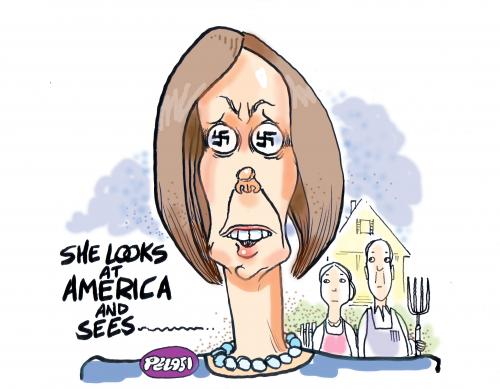 Cartoon: MADAM SPEAKER (medium) by barbeefish tagged usa
