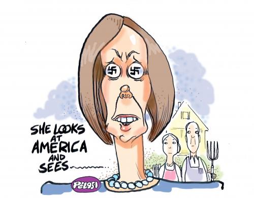 Cartoon: MADAM SPEAKER (medium) by barbeefish tagged usa