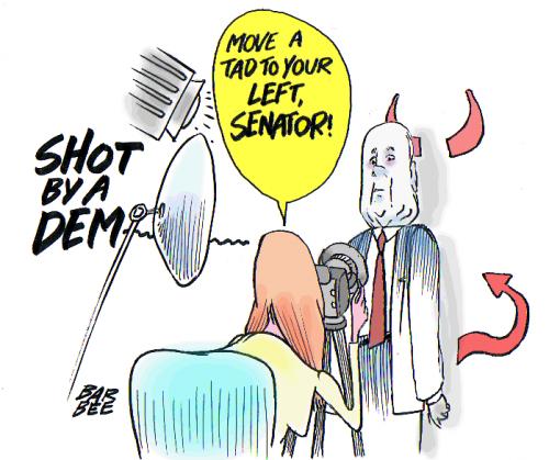 Cartoon: MONSTER SHOT (medium) by barbeefish tagged mccain