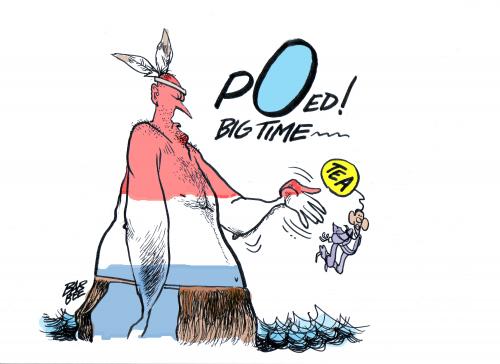 Cartoon: PARTY (medium) by barbeefish tagged obama