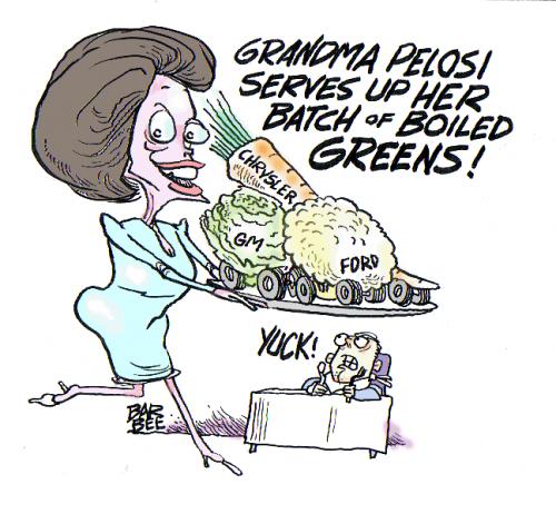 Cartoon: PELOSI PROPOSES (medium) by barbeefish tagged nancy,pelosi