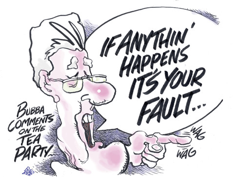 Cartoon: pointing finger (medium) by barbeefish tagged clinton