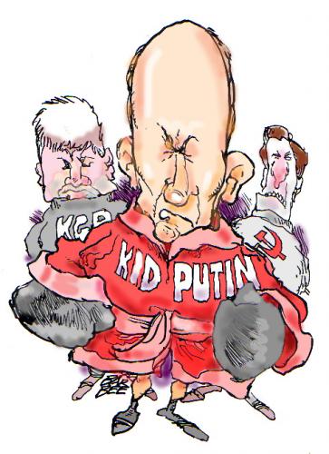 Cartoon: putin (medium) by barbeefish tagged commie,