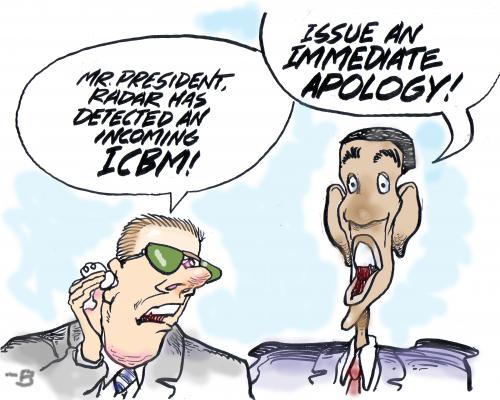 Cartoon: response (medium) by barbeefish tagged obama