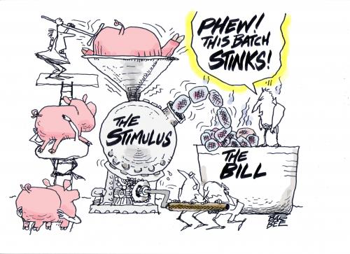 Cartoon: SAUSAGE making (medium) by barbeefish tagged stimulus