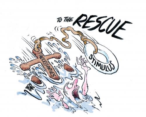Cartoon: SAVED (medium) by barbeefish tagged obama