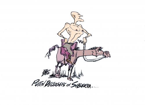 Cartoon: SIBERIAN VACATION (medium) by barbeefish tagged strange