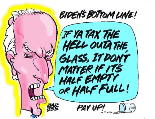 Cartoon: TAXES (medium) by barbeefish tagged joe,biden